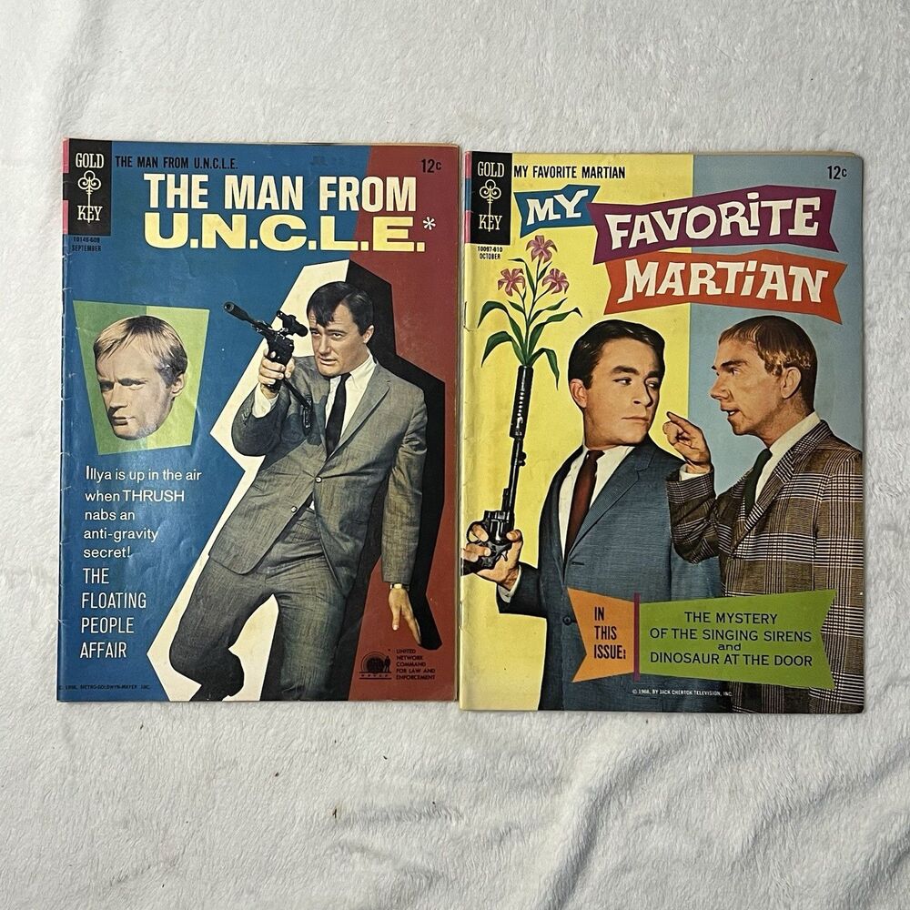 Gold Key Comic Lot My Favorite Martian #9 Dinosaur at the Door Man From UNCLE